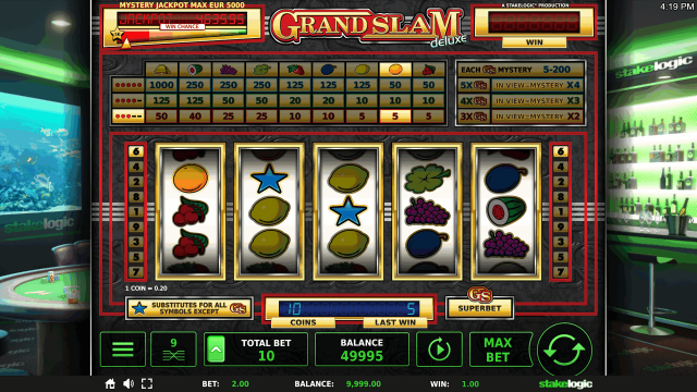 Характеристики слота Grand Slam Deluxe 4