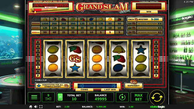 Бонусная игра Grand Slam Deluxe 8