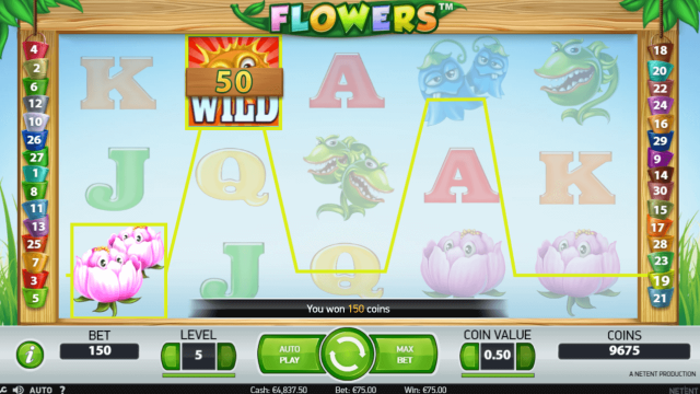 Характеристики слота Flowers 8