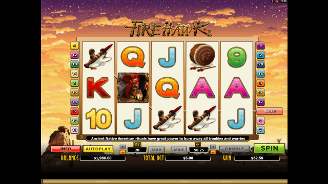 Игровой интерфейс Fire Hawk 8