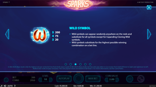 Бонусная игра Sparks 5