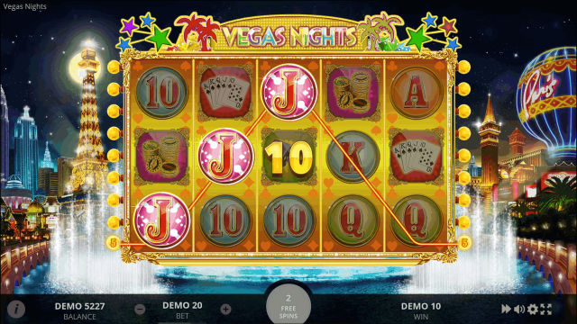 Игровой интерфейс Vegas Nights 6