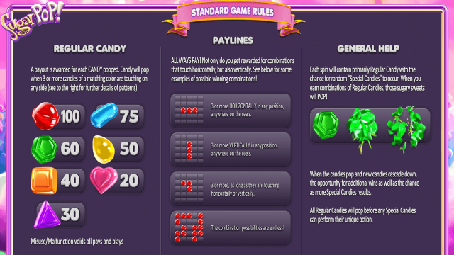 Игровой интерфейс Sugar Pop 9