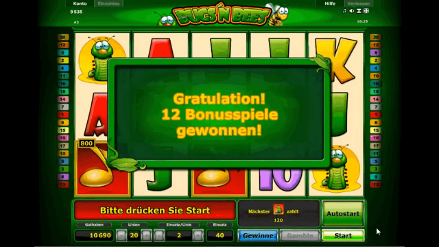 Бонусная игра Bugs And Bees 4