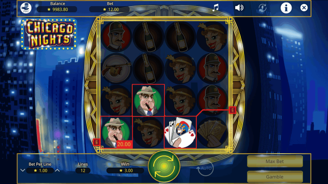 Игровой интерфейс Chicago Nights 3